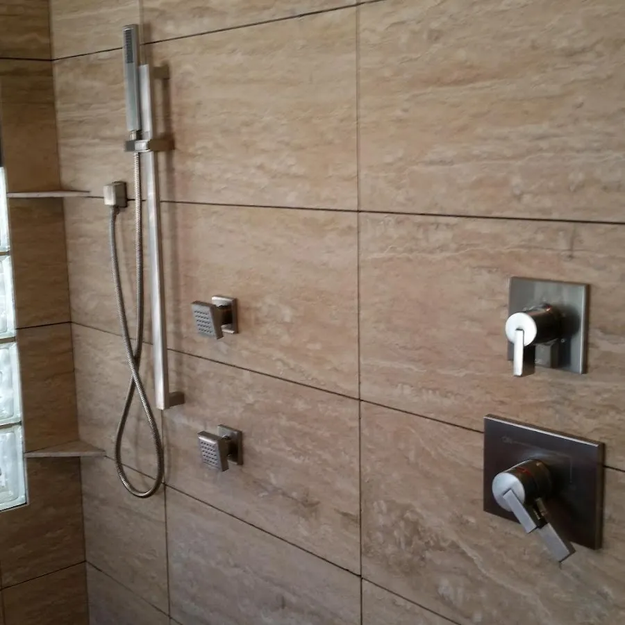 Shower fixture installation for Water Heater Replacement in Waukesha